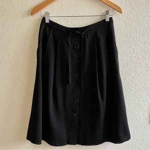 Brooks Brothers Button Down A-line Pleaded Skirt